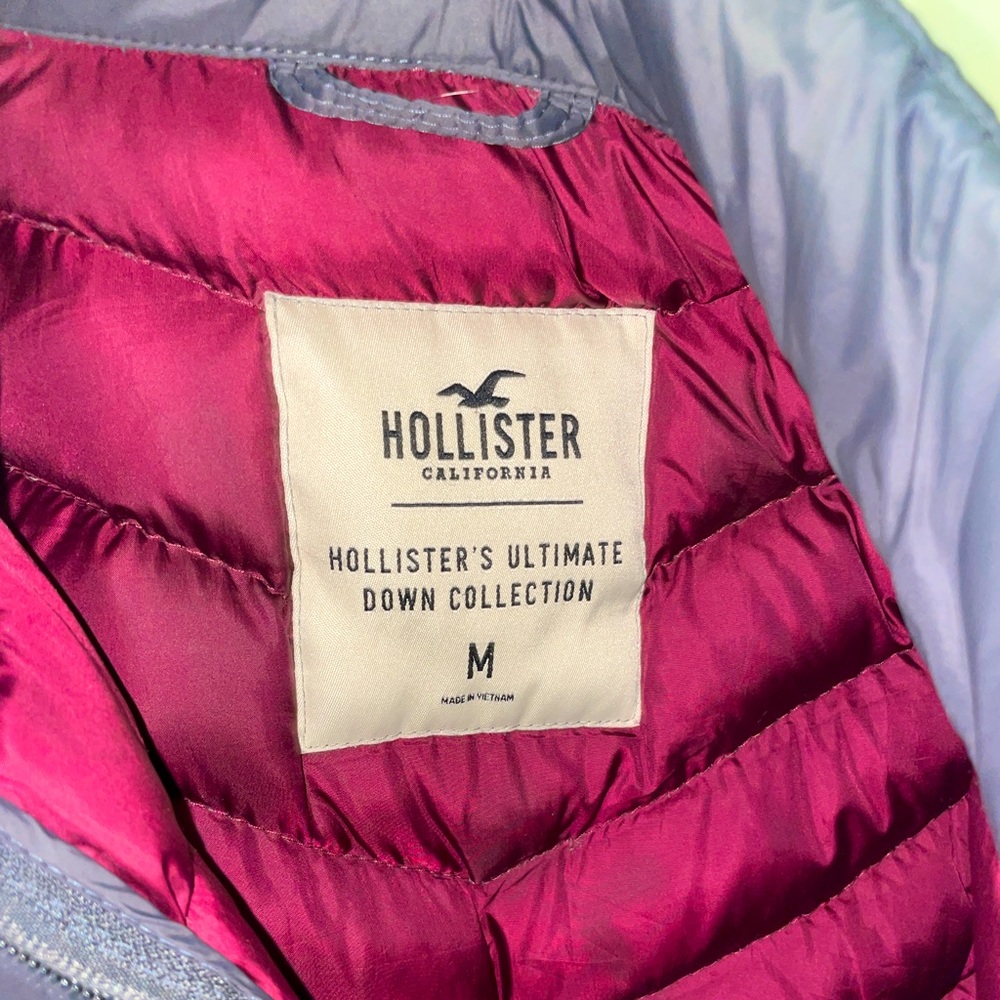 Hollister coat burgandy size M